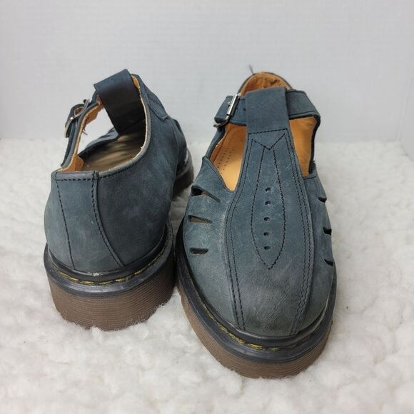 Vtg 70\'s Dr. Martens Mary Jane  Womens Shoes Size 9 Blue Leather England Made main image 13